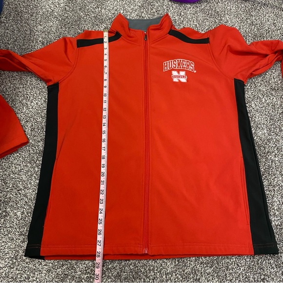 Russell Nebraska Huskers Red‎ Full Zip Jacket Men’s Size Medium - Picture 6 of 6